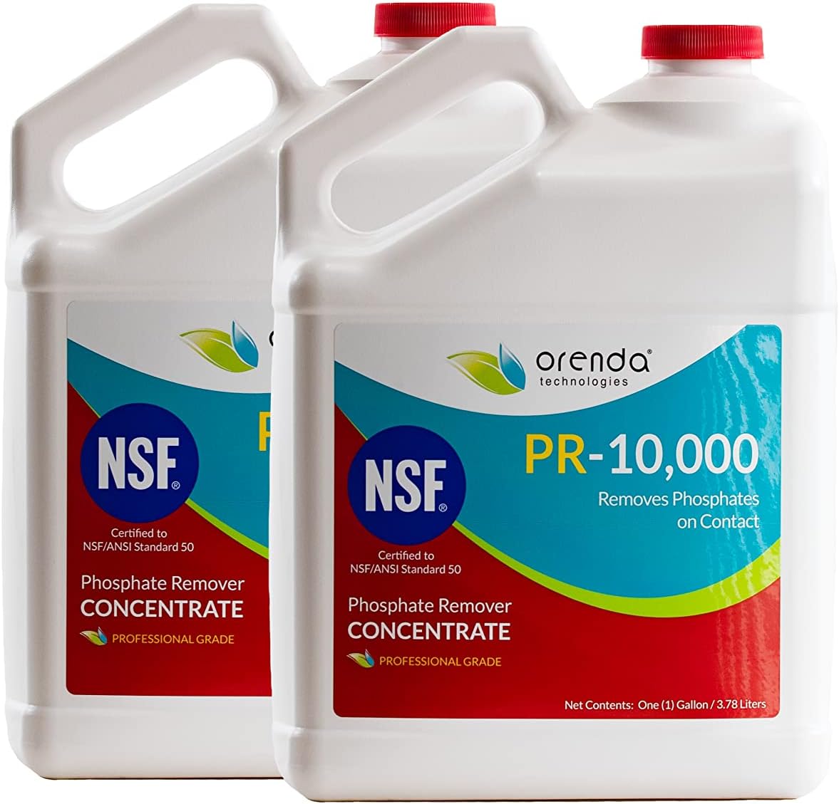 Orenda Technologies PR-10000, Phosphate Remover Concentrate, for Swimming Pools, 1 Gal - 2 Pack ORE-50-227-2