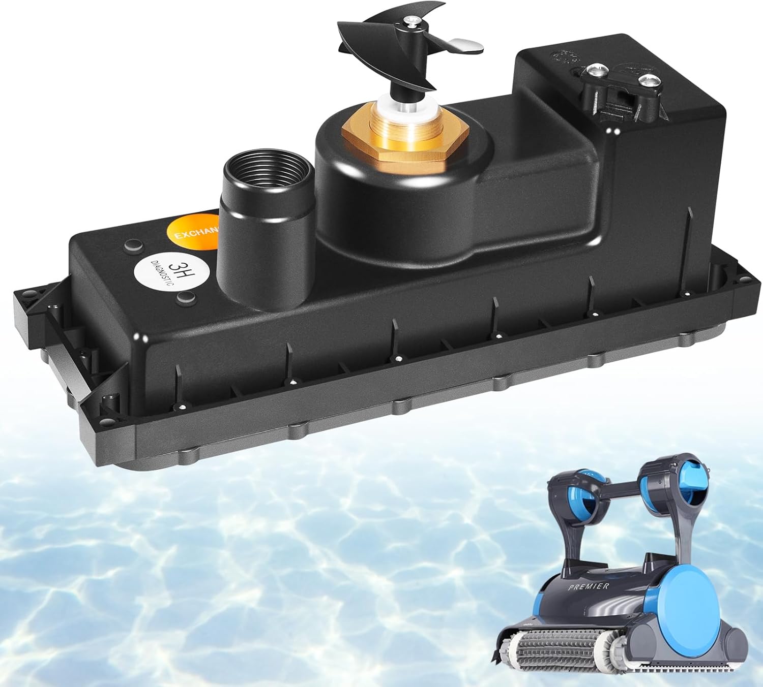 Sunluway Compatible with Dolphin Robotic Pool Cleaner Motor Unit 9995372RD-EX, Fits Advantage Plus, Deluxe 4, Discovery (Old), Edge, Premier, Prowler 830, and Triton (Old)