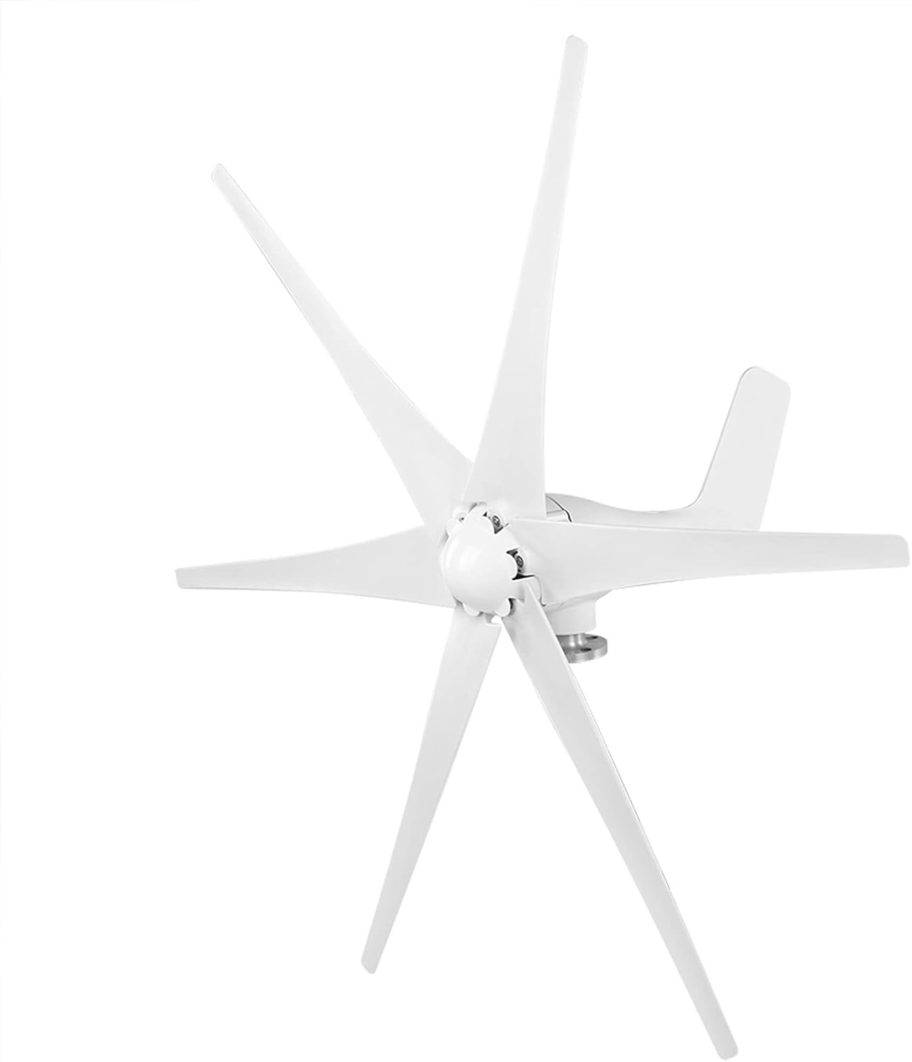 800W Wind Turbine and Windmill Generator System 6 Blade with Wind Controller for Marine, Residential, Outdoor Applications - Complete Kit for Boats, Terraces, Cabins, Home Power (White 48V)