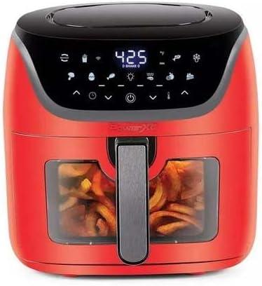Power Vortex XL Digital 8 Quart Air Fryer Pro 7 Options Healthy Cooking Color Red