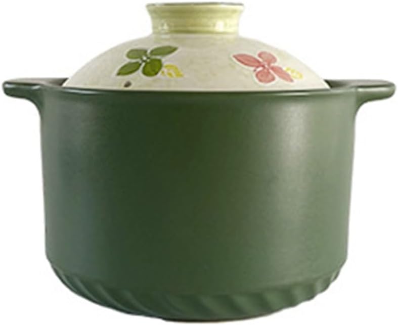 Hand-painted Underglaze Heat-resistant Ceramic Pot Casserole Household Porridge Soup Rice(27.5 * 16cm)