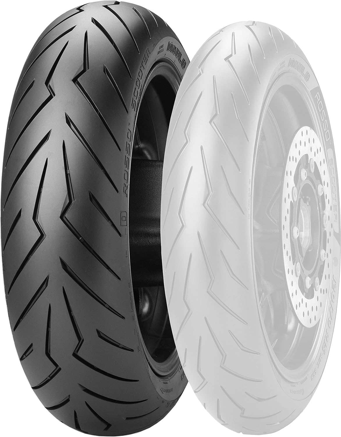 Pirelli Diablo Rosso Rear Scooter Tire (130/70-12)