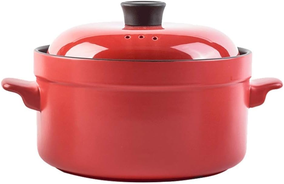 Enameled Cast Iron Covered Dutch Oven, Red， Mini Casserole with Lid, Souffle Dish(32cm*18cm (12.6 * 7.1 inches))