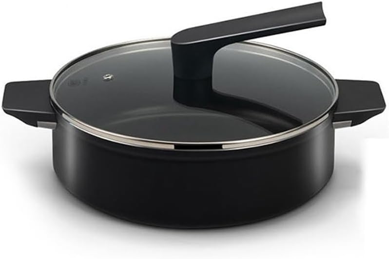 Hot Pot Camping Cooking Hiking Cookware Outdoor Cast Iron Lid Soup