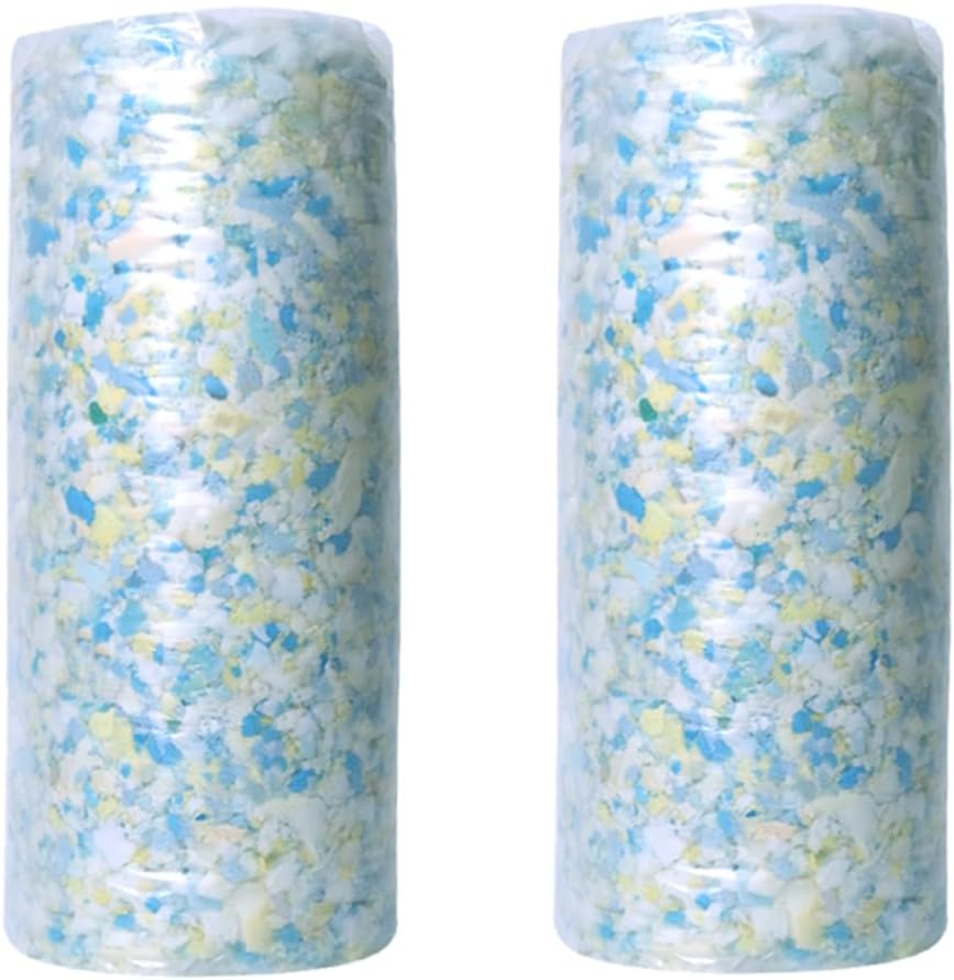 BOXIN 30lbs Shredded Memory Foam Filling for Bean Bag Filler, Soft and Convenient Pillow Stuffing Foam for Couch Cushion, Dog Bed, Chair, Arts & Crafts, Added Gel Particles