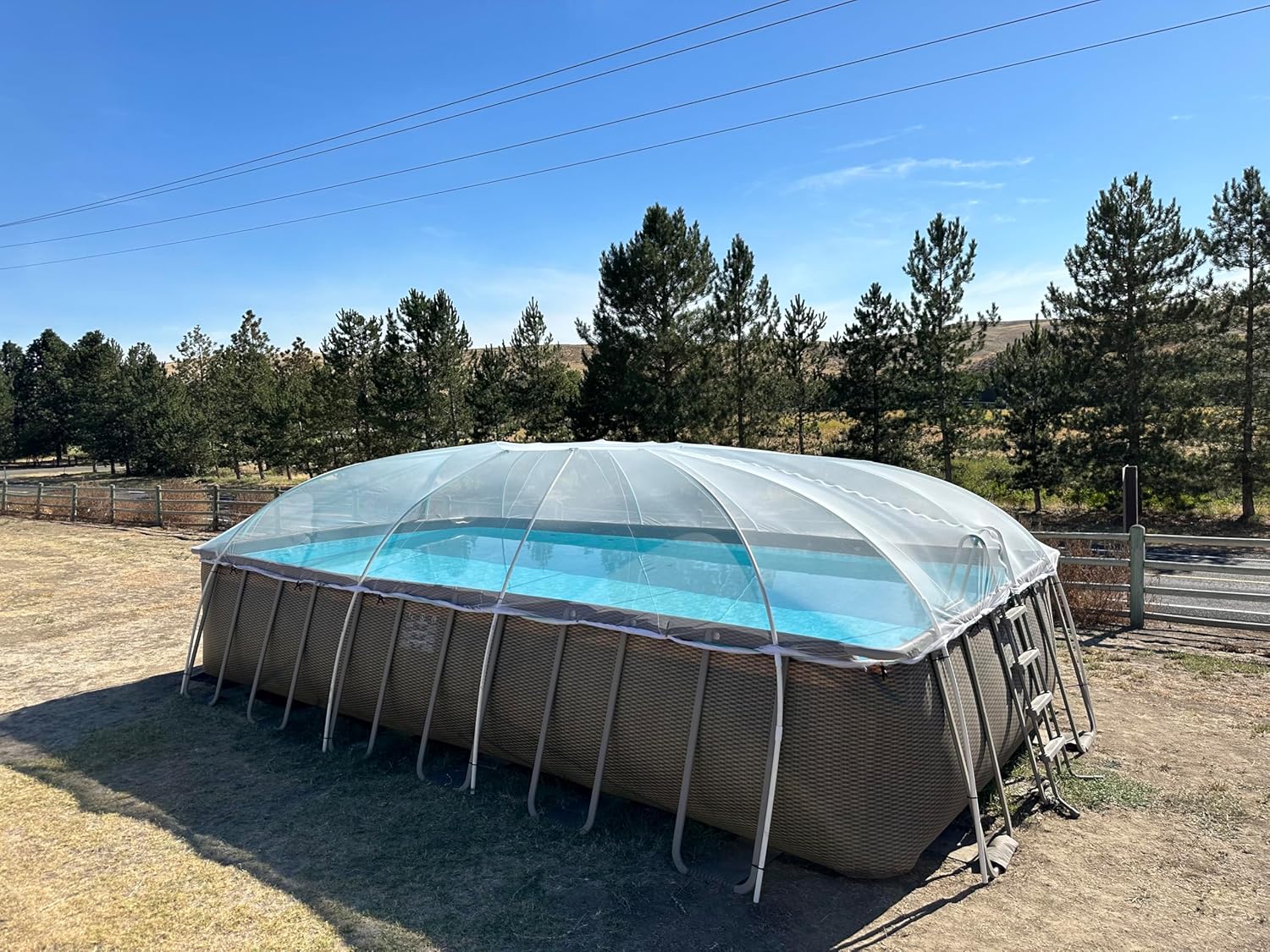 Pool Net Dome for 16' to 18' Round Above Ground Pools | 6 of 7 Parts Included. NOT Included are The Poles Made of Inexpensive PVC Pipe to BE Purchased by Customer.