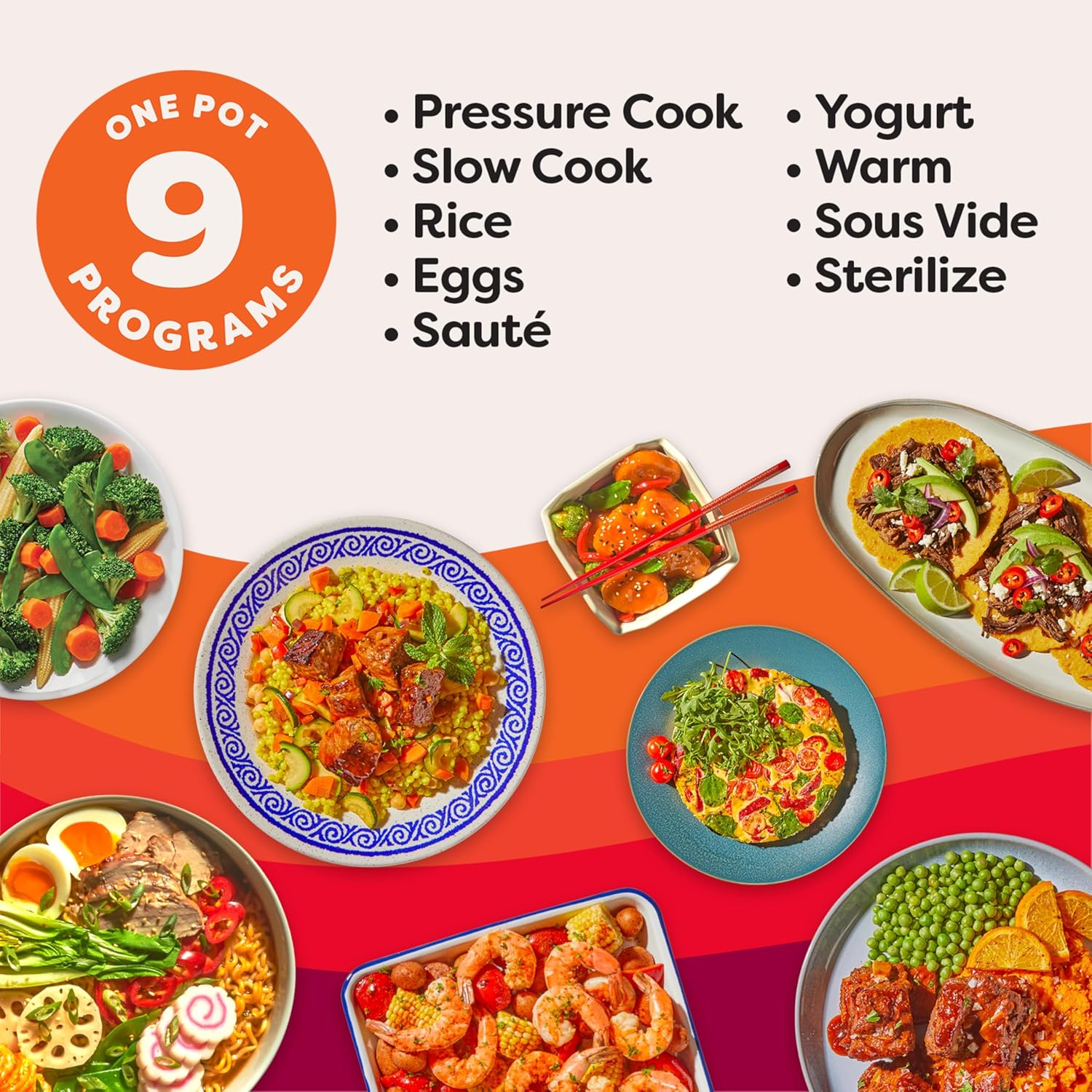 Instant Pot, 8-Quart Whisper Quiet 9-in-1 Electric Pressure Cooker, Slow Rice Cooker, Steamer, Sauté, Yogurt Maker, Warmer & Sterilizer, App With Over 800 Recipes, Stainless Steel, Duo Plus