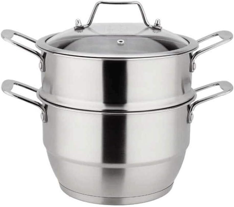 Stainless steel pot small steamer double-layer thickened cooking pot