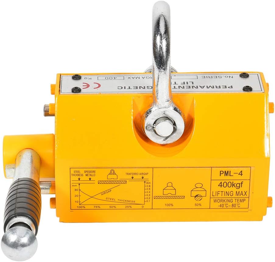 400 KG Steel Magnetic Lifter Heavy Duty Crane Hoist Lifting Magnet 880 lb