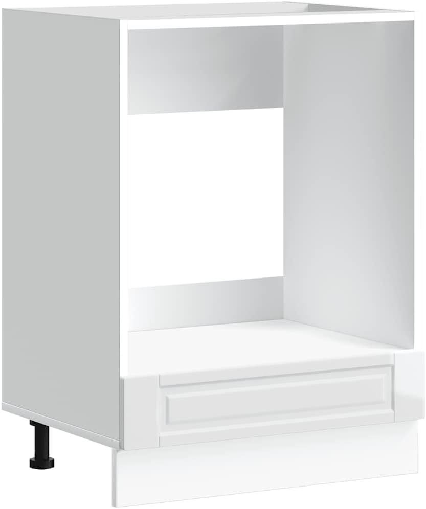 vidaXL Oven Cabinet High Gloss White Engineered Wood Compact