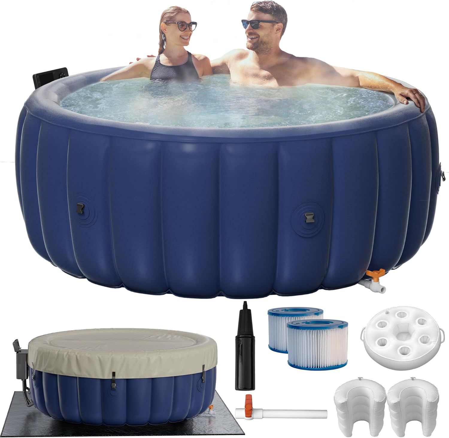 2-4 Person Inflatable Hot Tub - 73