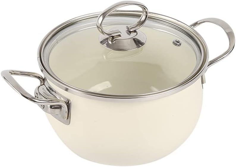 Enamel Ear Stock Pot Large Capacity Household Non-stick Induction Cooker Universal