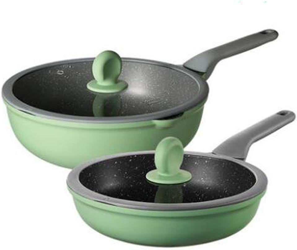 Cookware Set Soup Pot Frying pan Cooking Tool Non-Stick pan Kitchen Induction Cooker Milk Pot Noodles Pot Wok Pot Casserole