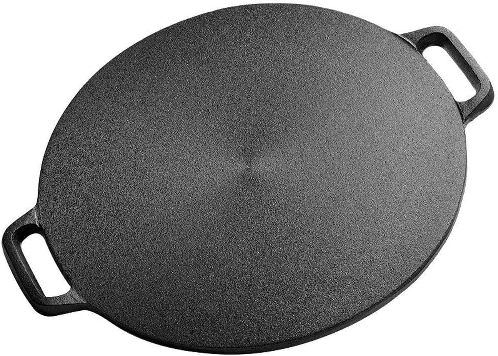 Cast Iron Saucepan – Uncoated Thick Pig Iron Frying Pan, Non-Stick Skillet, Pancake & Griddle Pan for Gas & Induction Cookers, Durable & Heat-Retaining