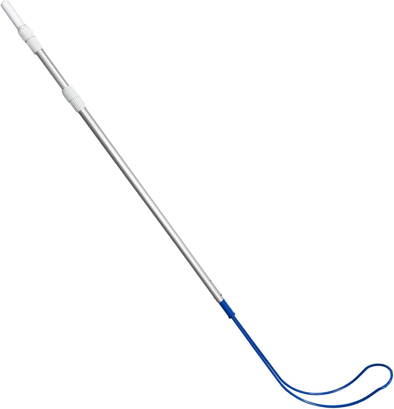 Telescopic Pool Rescue Hook, 16.4ft Heavy Duty Pool Rescue Pool with Long Aluminum Hook, Professional Safety Hook Pool Pole for Swimming, Docks and Boats, Essential Life Saving Equipment