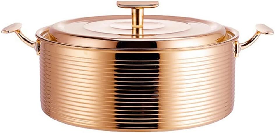 Stainless Steel Stockpot Kitchen Two-ear Saucepan Cookware Cooking Pot Domestic Hot