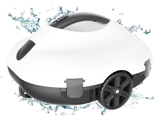 Automatic Robotic Pool Cleaner with Powerful Suction and Automatic Parking for Above-Ground and In-ground Pools