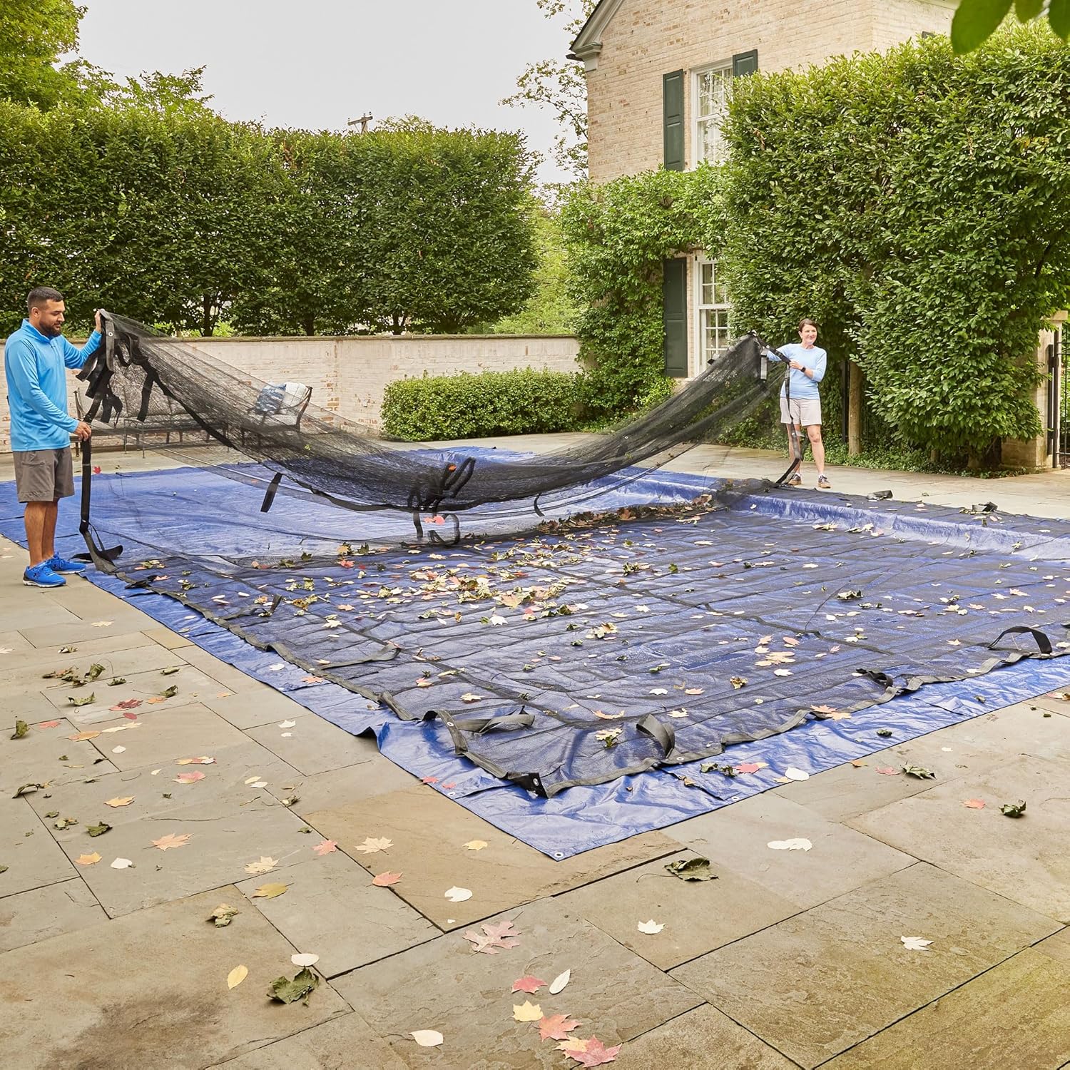 Doheny's Professional Grade Leaf Nets for In-Ground Swimming Pools | Keeps Leaves Out | Makes Clean-Up Fast | Versatile, Lightweight & Durable (30' x 60', Economy)