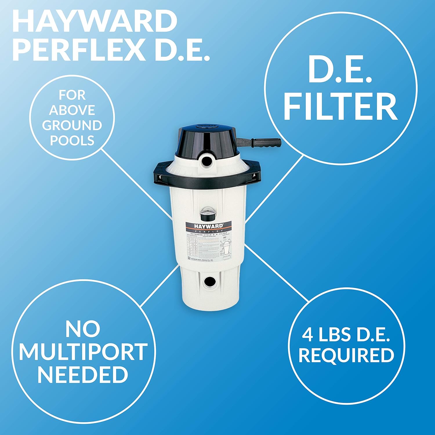 Hayward W3EC40AC Perflex Diatomaceous Earth Pool Filter
