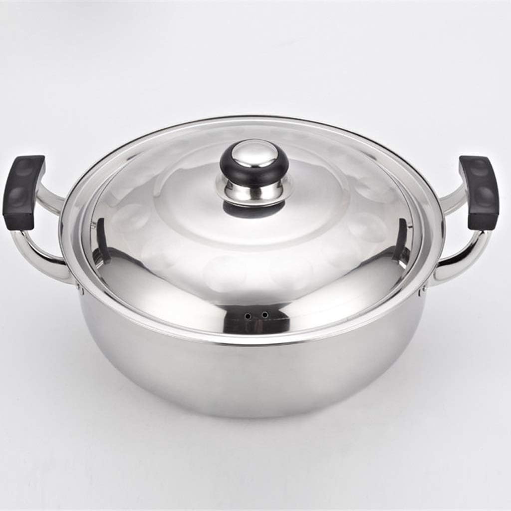 Stainless Steel Soup Pot Nonmagnetic Cooking Multi-Purpose Cookware Non Stick General Use Kitchen Big Jaese Cooking Pot
