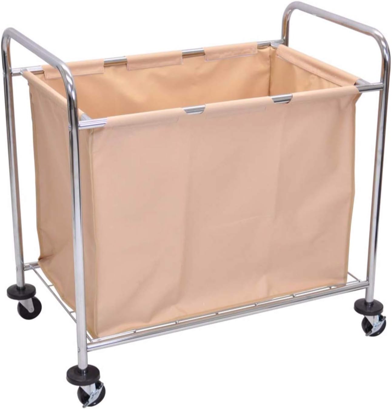 Luxor HL14 Laundry Cart With Steel Frame and Canvas