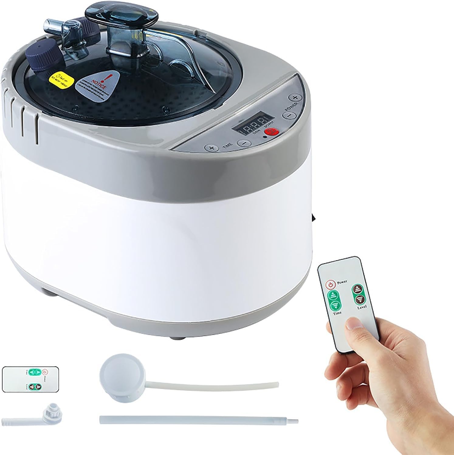 Portable Steam Sauna,4L Personal Sauna Steamer Pot,Remote Control,16 Levels of Temperature Adjustment,w/Timing Function,for Regulate Emotions