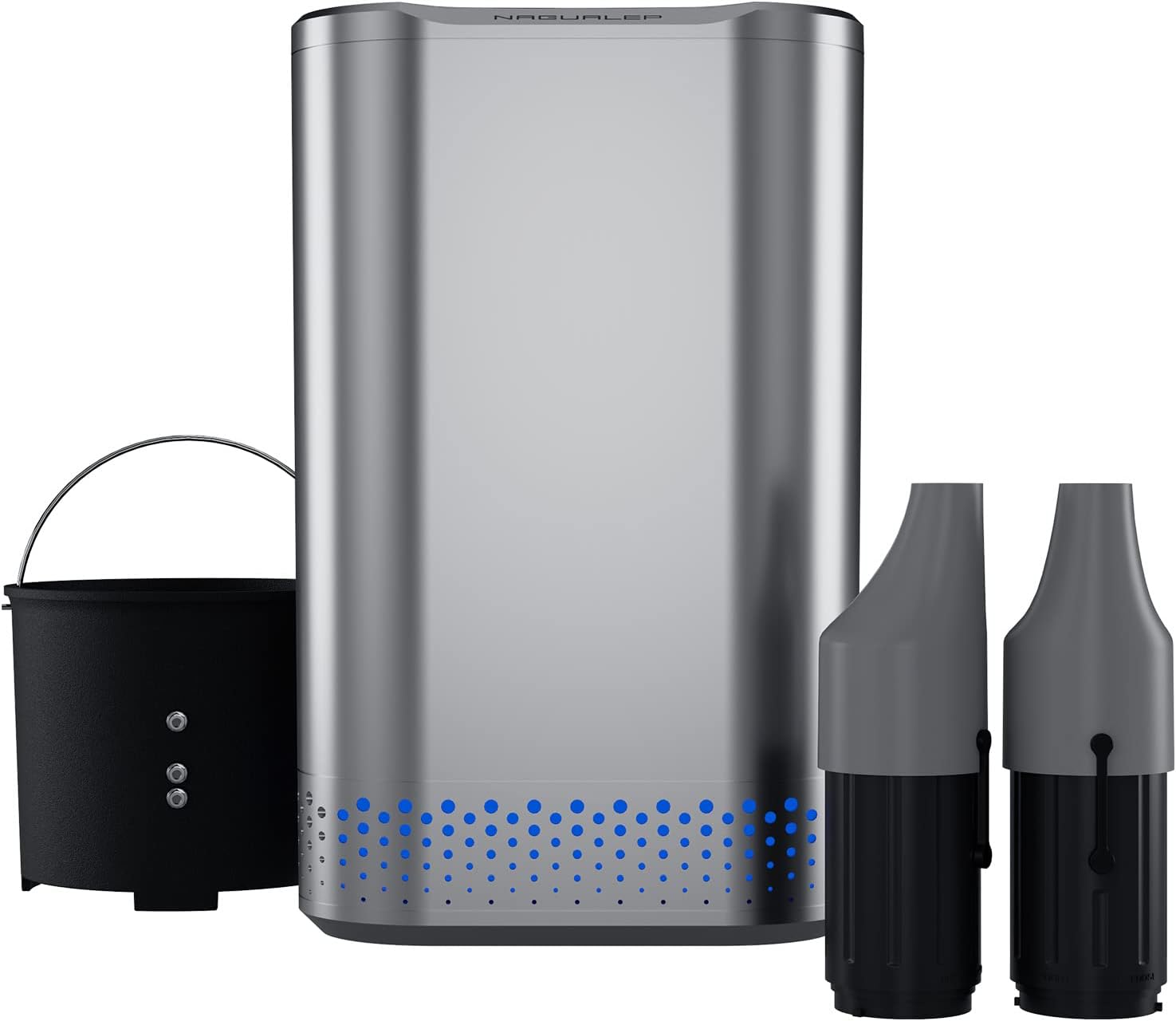 Smart Kitchen Electric Composter, 2.5L Auto Food Cycler with Single Button, 𝐆𝐫𝐢𝐧𝐝 𝐚𝐧𝐝 𝐃𝐫𝐲 𝐲𝐨𝐮𝐫 𝐤𝐢𝐭𝐜𝐡𝐞𝐧 𝐰𝐚𝐬𝐭𝐞, 2X Drying Filter, Design by Nagualep