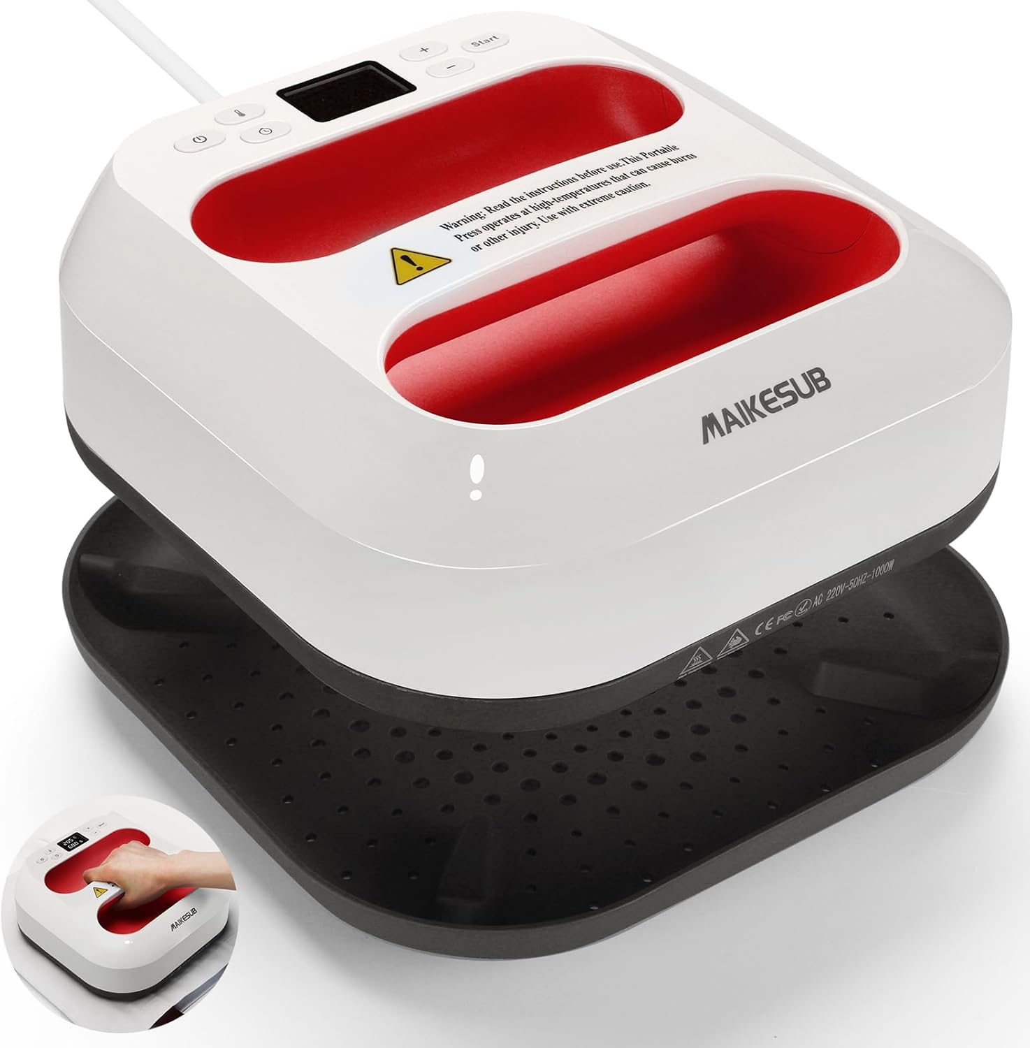 T-Shirt Heat Press Machine, Portable Heat Press 9.6