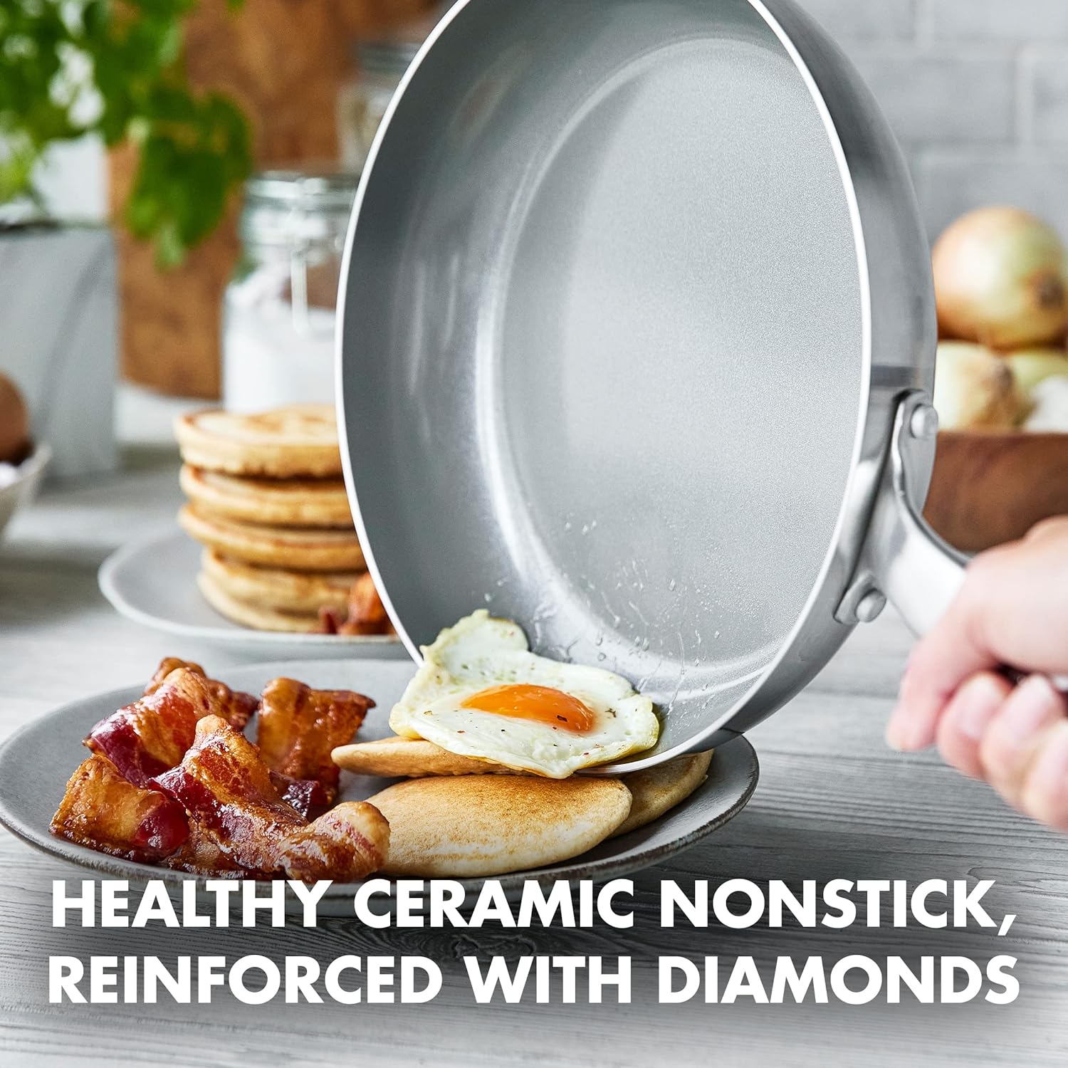 GreenPan Chatham Tri-Ply Stainless Steel Healthy Ceramic Nonstick 8