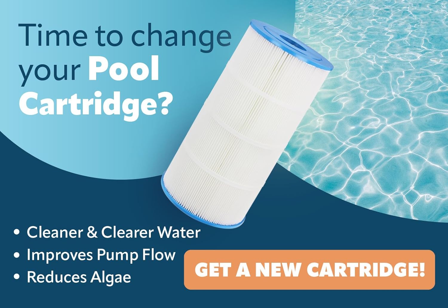 PURELINE 145 Sq Ft Pool Replacement Cartridge Filter, 4-pack, Compatible with Jandy CL580, CV580