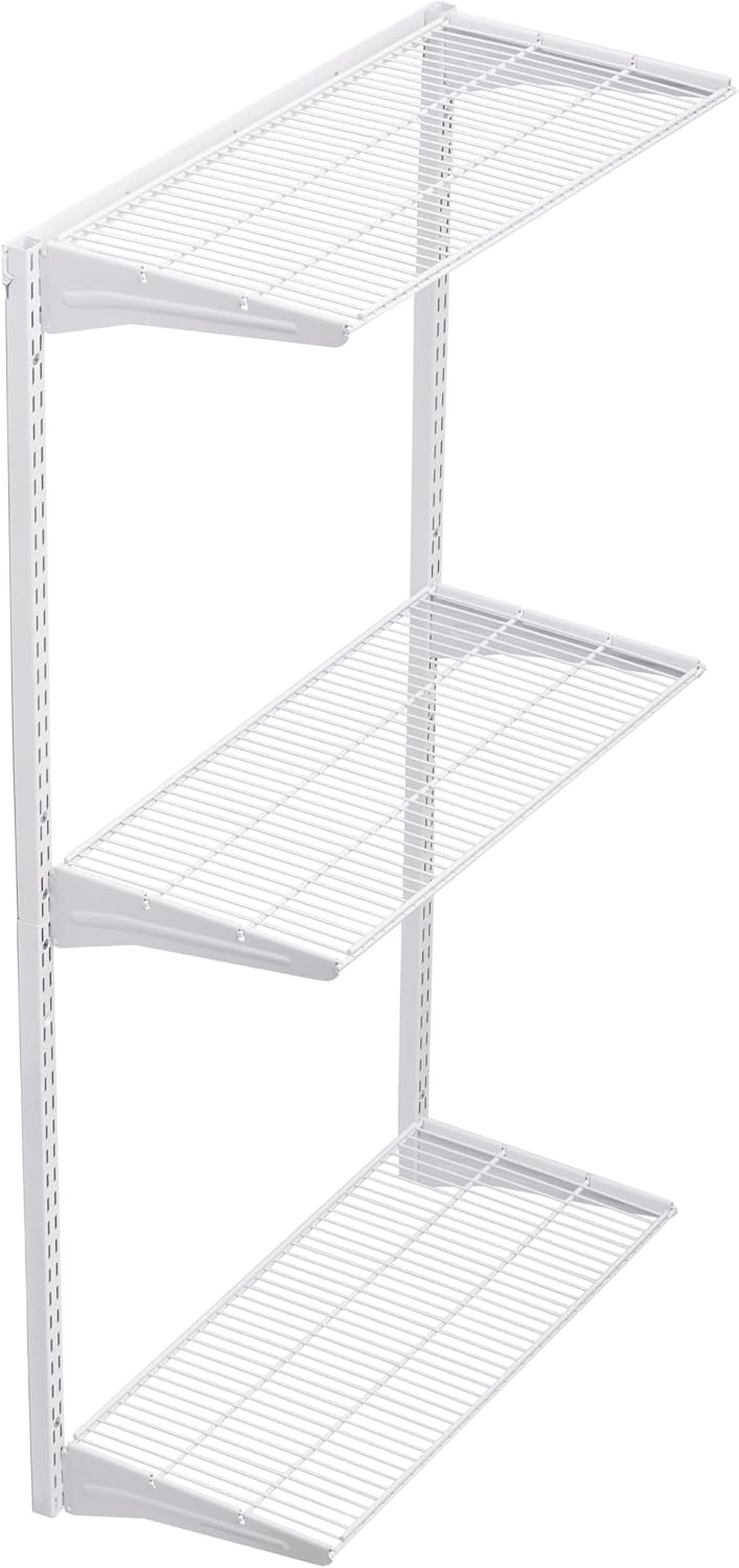 Triton Products 3 Tier Wire Shelving Unit for Home and Garage with 375 Lb Load Capacity 33