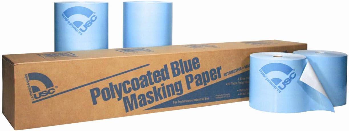 12 in. x 738 ft. Roll Polycoated Blue Paper