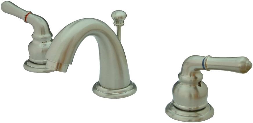 Kingston Brass KB911 Magellan II Mini Widespread Lavatory Faucet with Brass Pop-Up, Polished Chrome