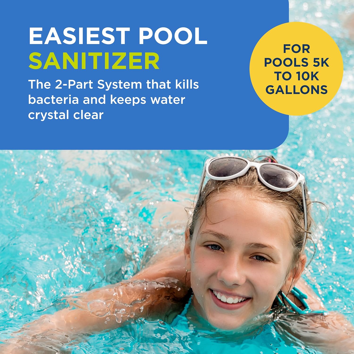Flippin’ FROG XL Floating Sanitizer System for Pools 5,000 to 10,000 Gallons - Prefilled Floater with Sanitizing Minerals and Chlorine for Easy Pool Treatment & Maintenance - 4 Month Bundle+