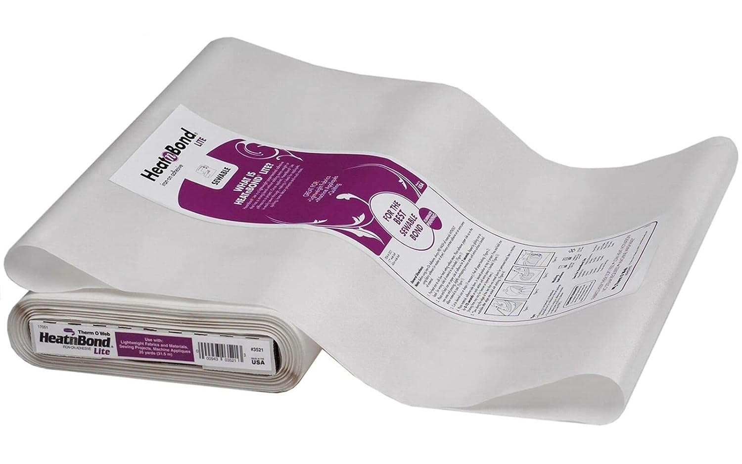 HeatnBond Lite Iron-on Adhesive - 17 in. x 35 yd. (35 Yards)