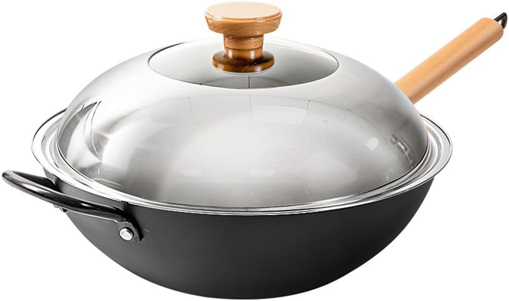 Iron Skillet Non-stick Household Frying Pan Flat Induction Cooker Gas Applicable