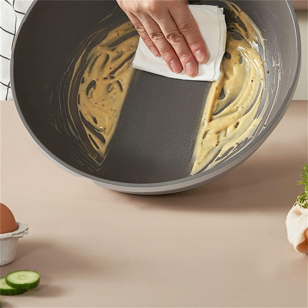 Non-stick Frying Pan Household Non-smoke Thickened Flat Bottom Induction Cooker Gas Special Use