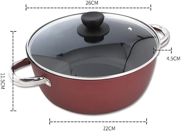Cookware Set Soup Pot Set Frying Pan Milk Pot Cooking Pot Pan Induction Cooker Non-Stick Pan Set Casserole Wok(D)