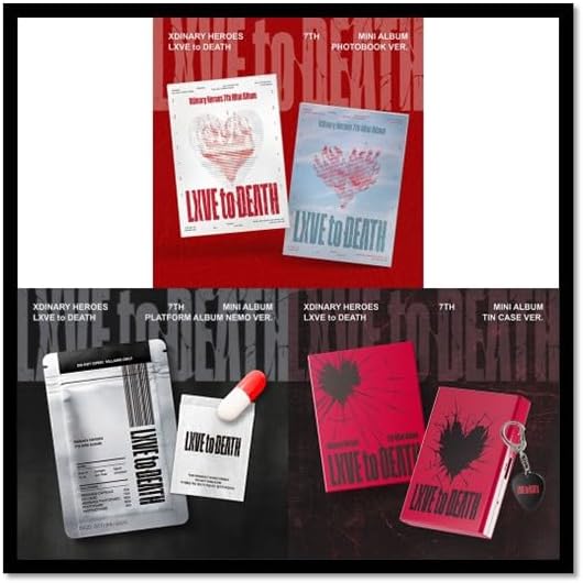 Xdinary-Heroes LXVE to DEATH [2 Photobook + 1 Platform + 1 Tincase All 4 Ver Set] 7th Mini Album