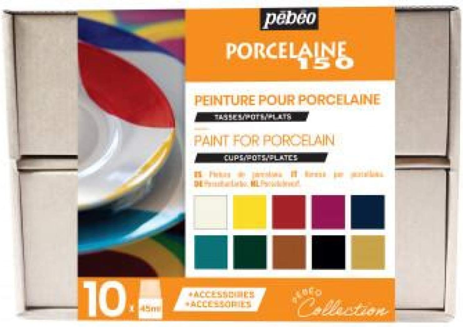 Pebeo Porcelaine 150 Collection Case 10 x 45ml