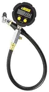 Pro Digital Tire Gauge | 18” Hose With 45 Degree Swivel Air Chuck | 0-50 PSI in 1/10 Increments | 1-7/8