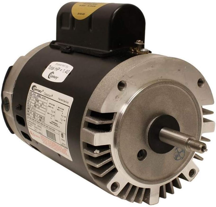 A.O. Smith Century B128 Full Rate 1 HP 3,450 RPM C-Face 1 Speed Pool Pump Motor