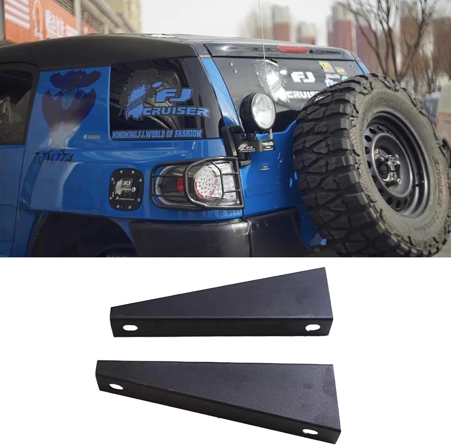 Spare Tire Carrier Compatible with 2007-2022 Fj Cruiser Spare Tire Transfer Slant Back Brace