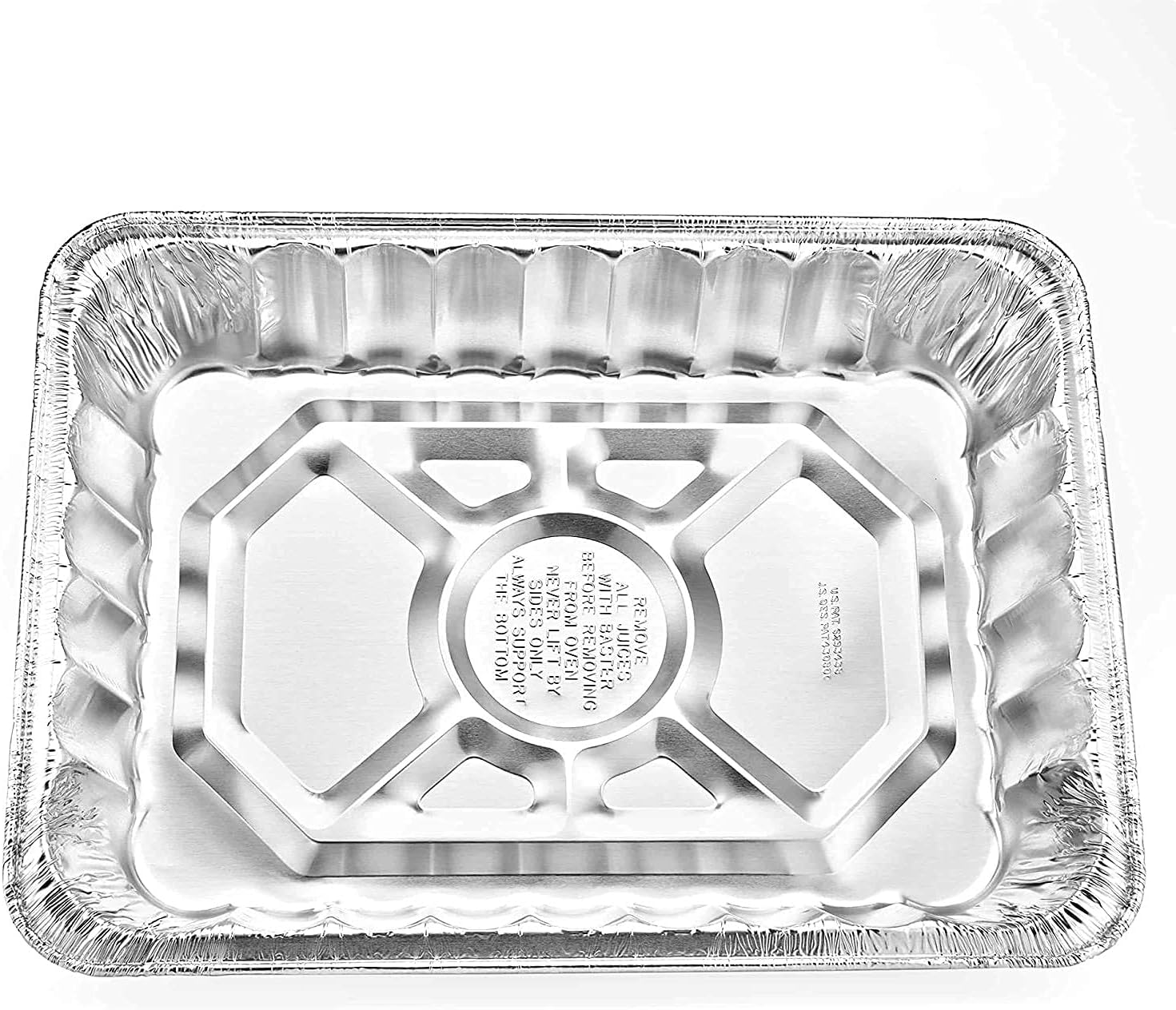 Large Rectangle Rack Aluminum Roaster with No Lids (500)