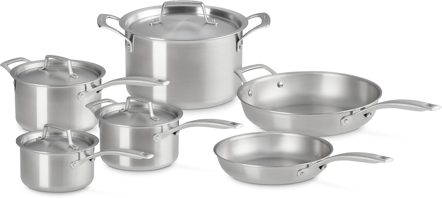 Le Creuset Stainless Steel Essential 10-Piece Set