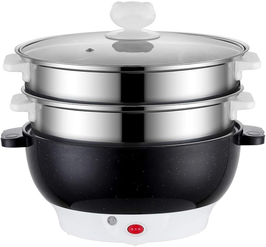 Multifunctional Electric Cooker Heating Pan Electric Stew Cooking Pot Machine Hotpot Noodles Eggs Soup Steamer Rice Cooker