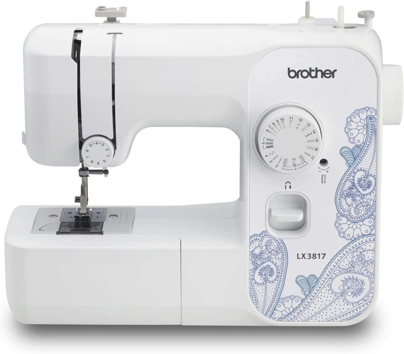 Brother RLX3817 Full Size 17 Stitch Sewing Machine White ,Refurbished (Renewed)