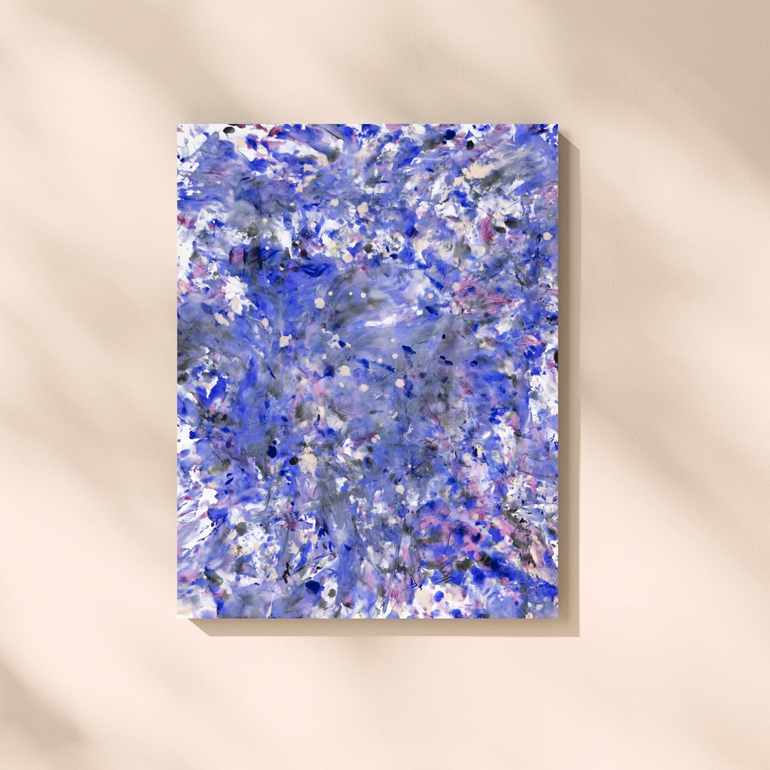 Love is Art Couples Art Kit - Romantic Gift for Date Night, Anniversary, Wedding, or Bachelorette – Includes Canvas & Limited-Edition Love Paint™ (Kaleidoscope Heart (Blue, Peach, Magenta, Black))