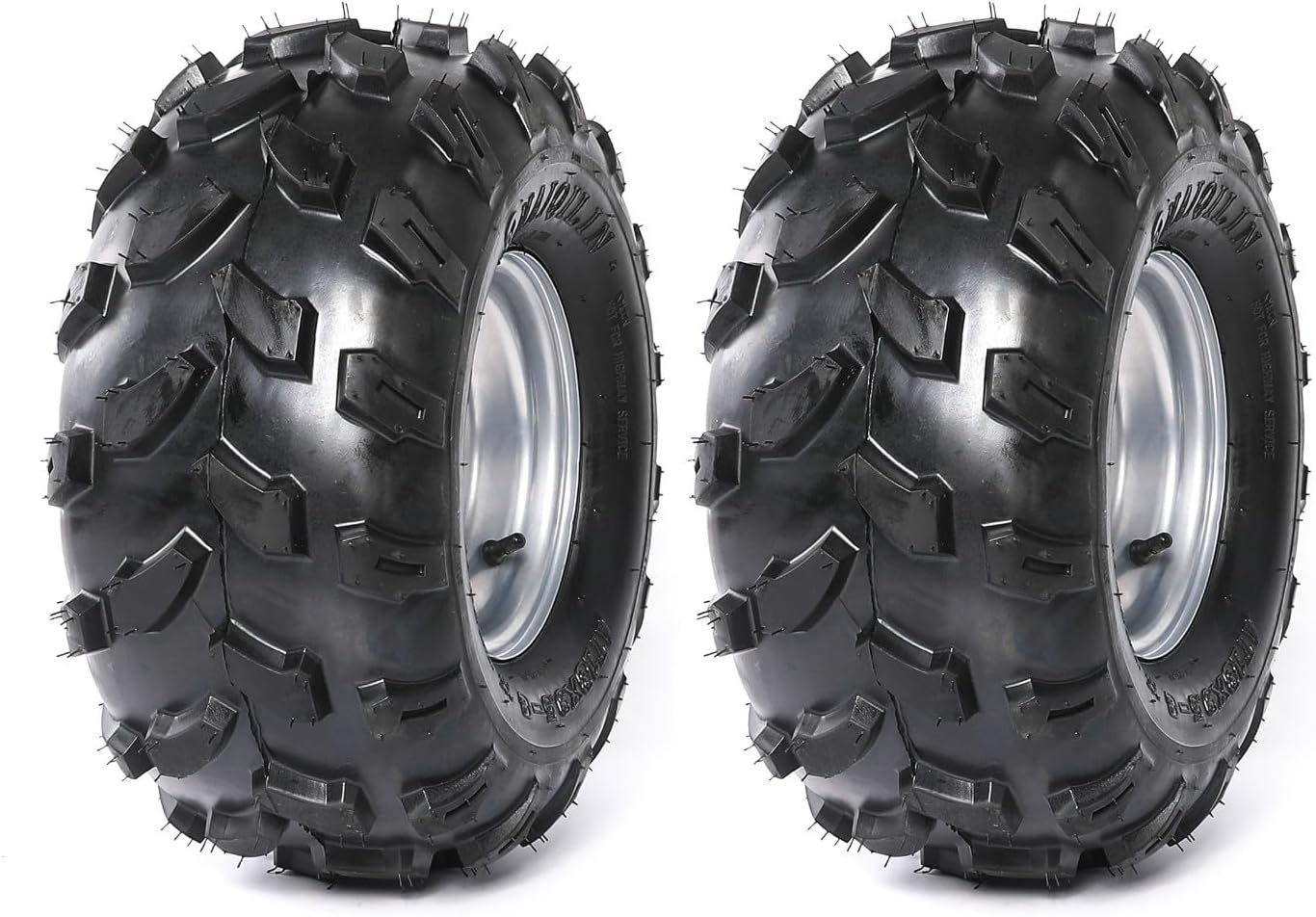 ATV Go Kart Tire and Rim 18x9.50-8 Inch Tubeless Golf Cart Tire 4x 110mm Go Kart Buggy ATV Mini-bikes Quad Bike Lawn Mower Tire and Wheel 4 Wheelers (1)