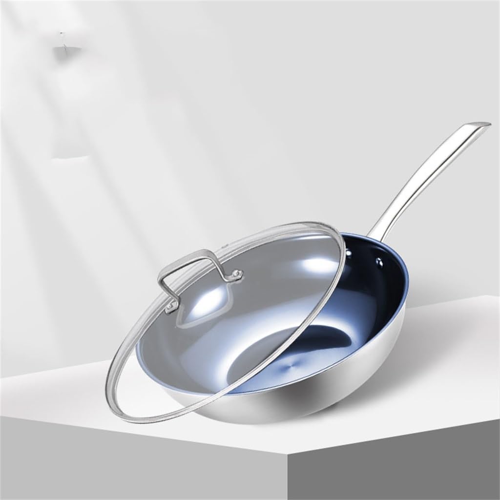 Wok Non-stick Pan Uncoating Flat Bottom Household Induction Cooker Universal